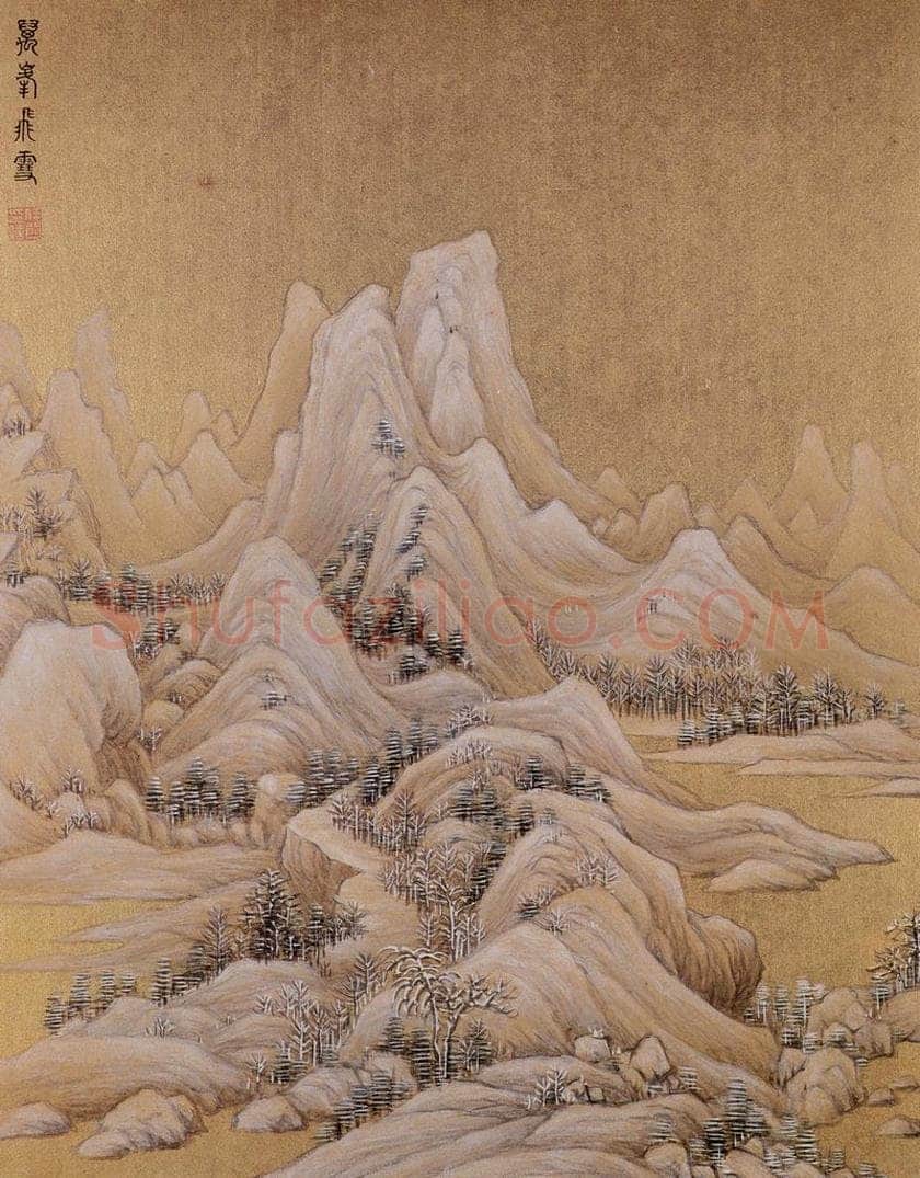 清 任熊 《十万图册》 书画作品