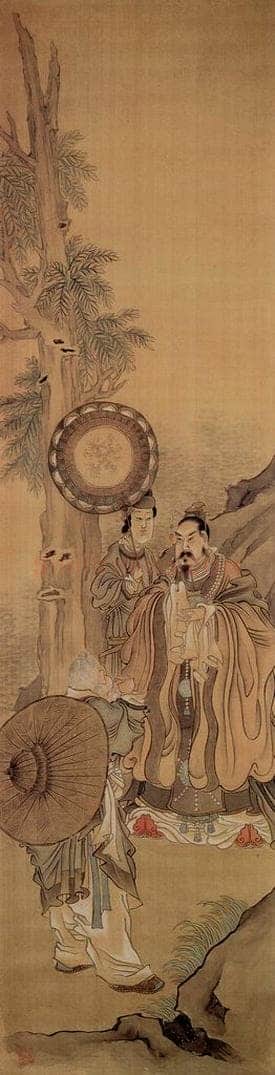 清 任薰 《人物故事图屏》 书画作品