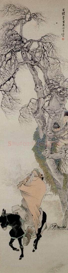 清 任颐 《风尘三侠图》 书画作品