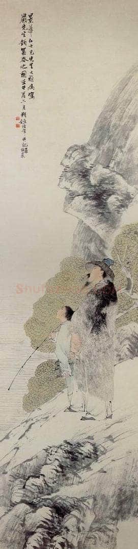 清 任颐 《五月披裘图》 书画作品