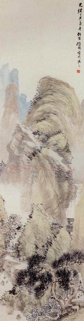清 任颐 《山水图》 书画作品