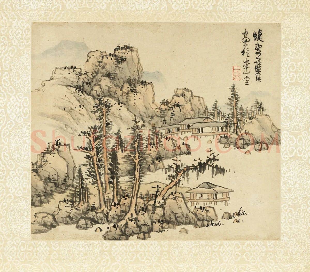 蓝瑛画山水