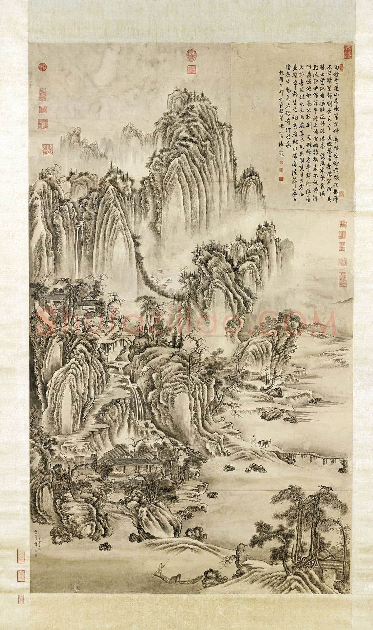 清·董邦达《仿荆浩匡庐图》