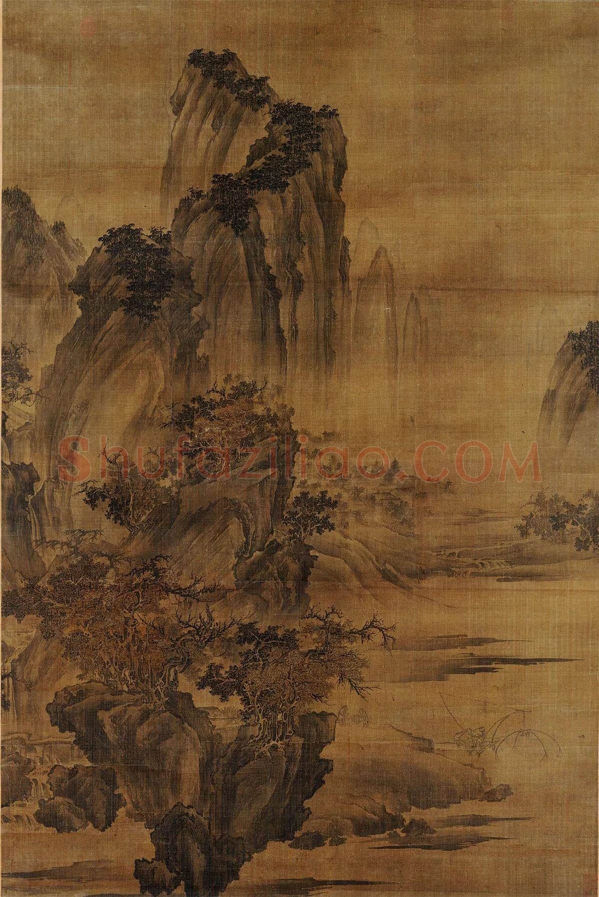 荆浩《渔乐图》轴