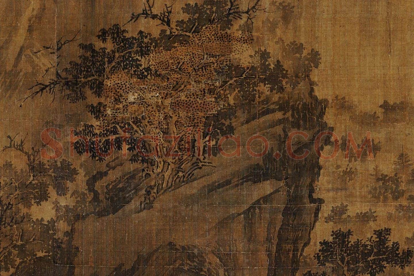 荆浩《渔乐图轴》局部 (7)