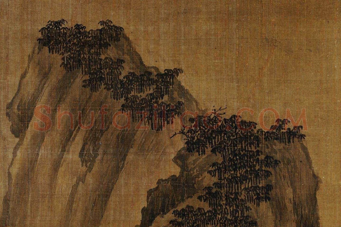 荆浩《渔乐图轴》局部 (13)