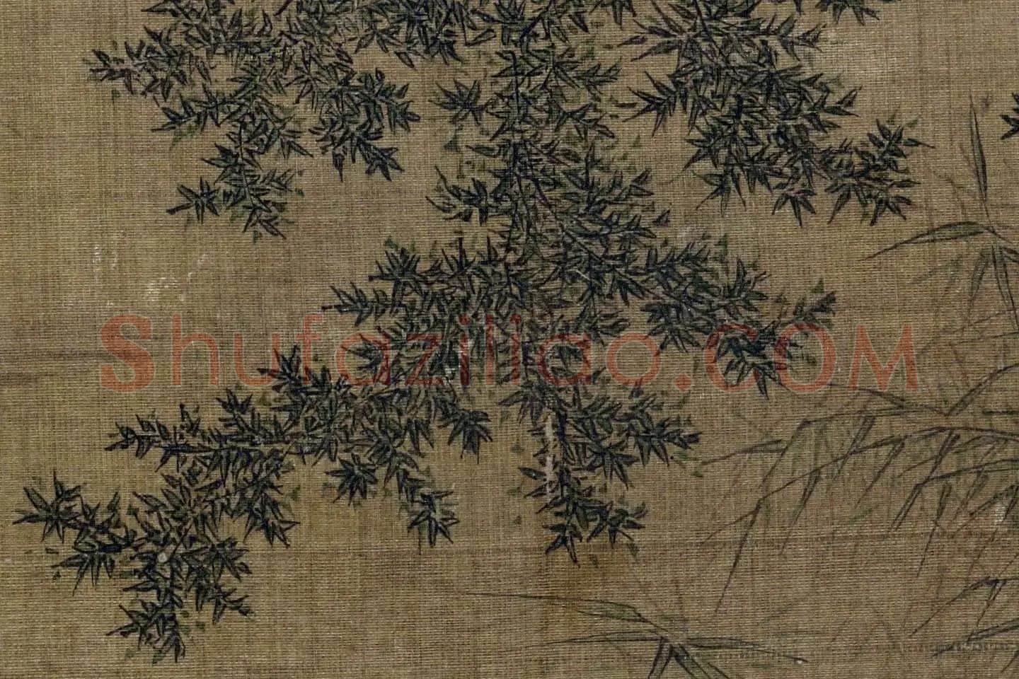 仇英《船人形图(船游图)》高清大图局部 (5)