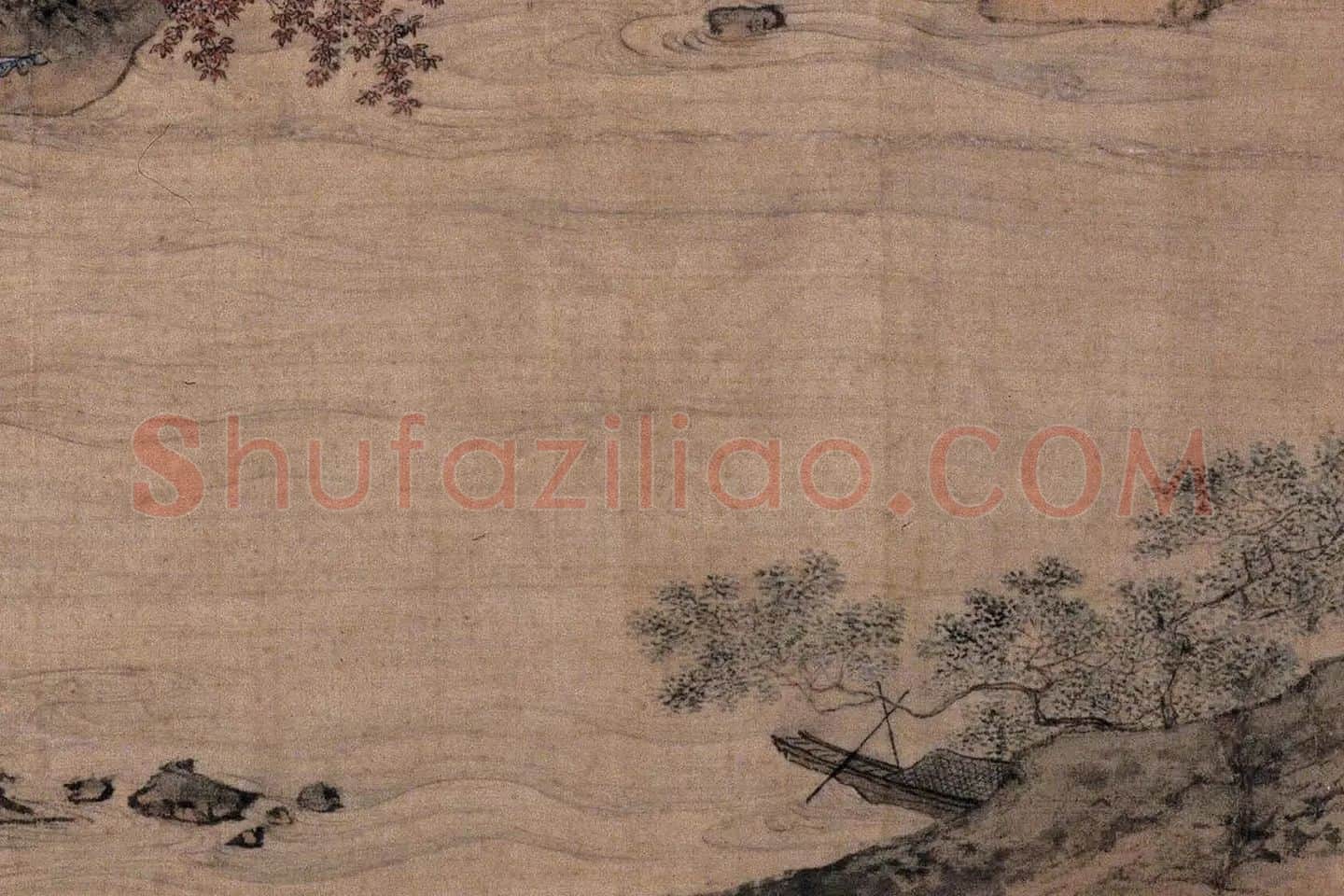 仇英山水《临溪水阁图》局部 (2)