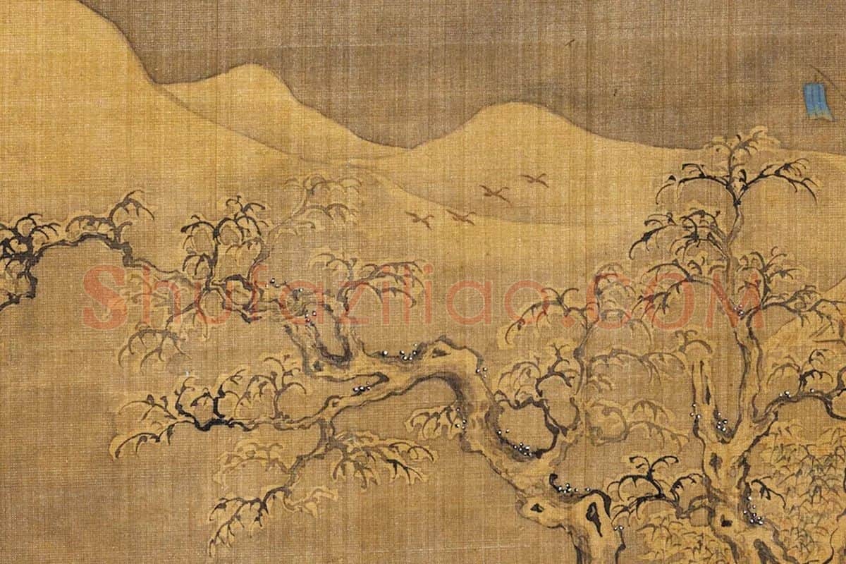 赵干冬景山水局部 (3)