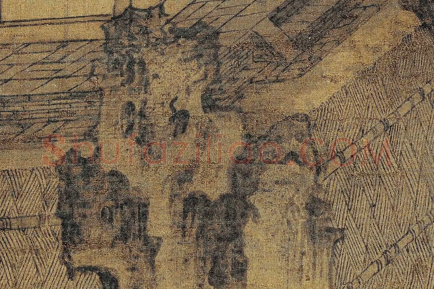 卫贤《高士图（梁伯鸾图）》高清大图局部 (3)