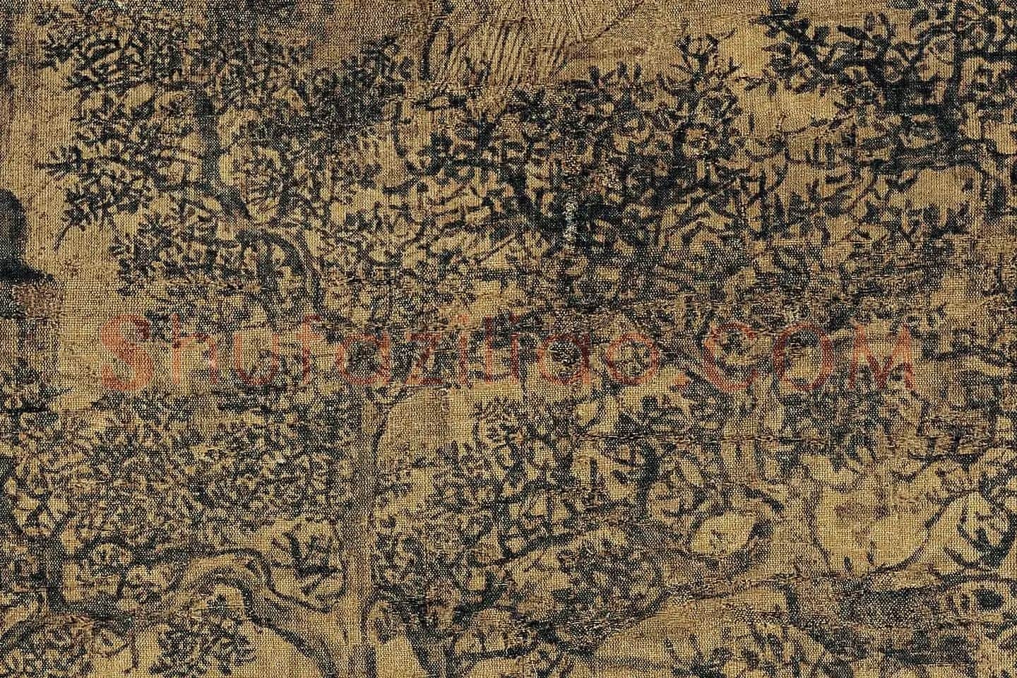 卫贤《高士图（梁伯鸾图）》高清大图局部 (4)