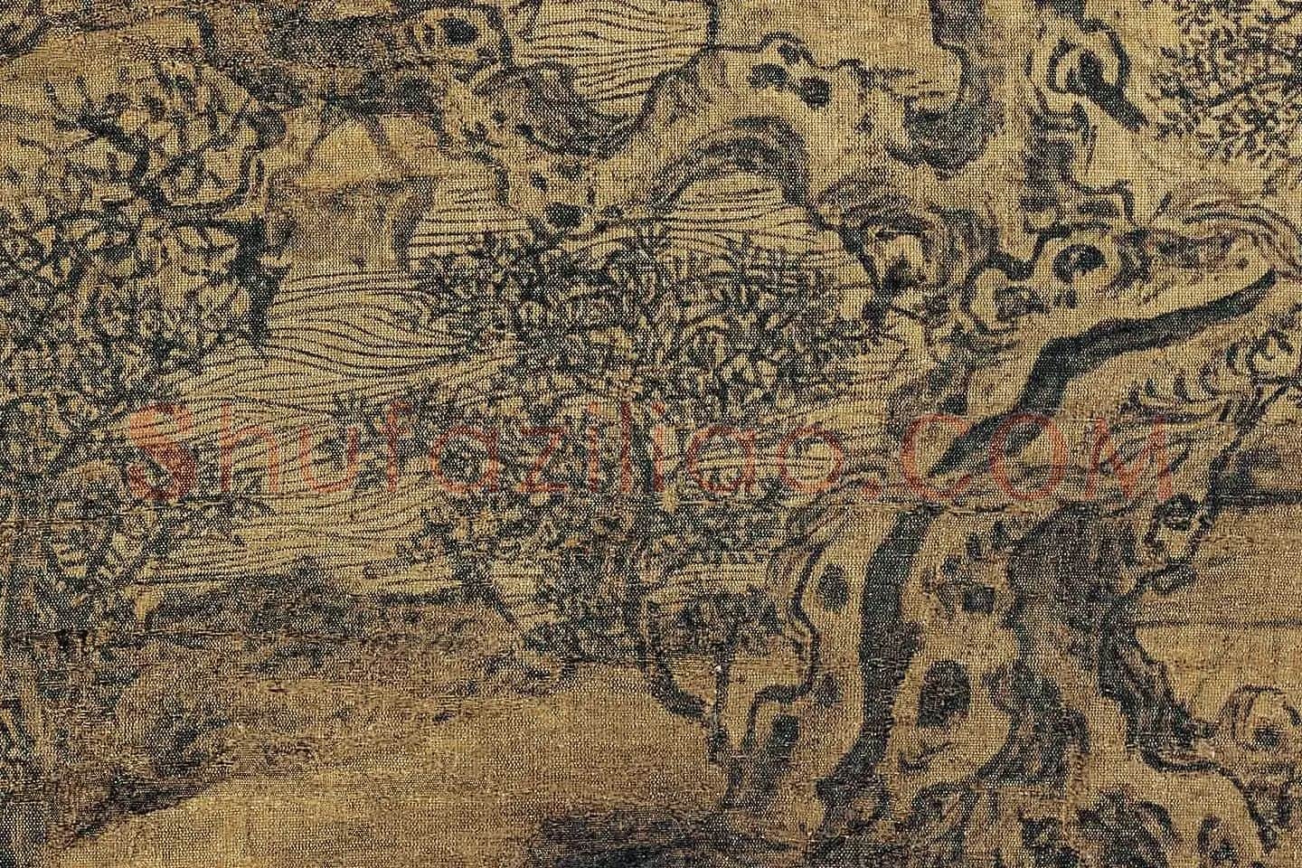 卫贤《高士图（梁伯鸾图）》高清大图局部 (6)