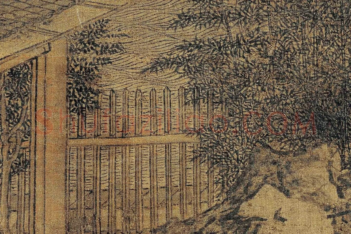 卫贤《高士图（梁伯鸾图）》高清大图局部 (7)