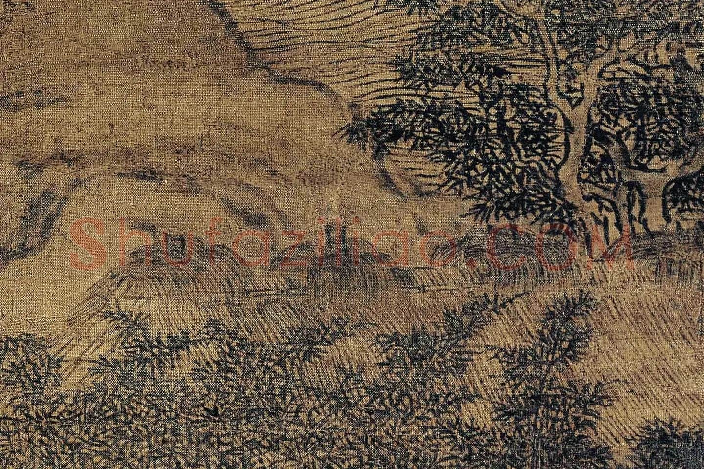 卫贤《高士图（梁伯鸾图）》高清大图局部 (8)