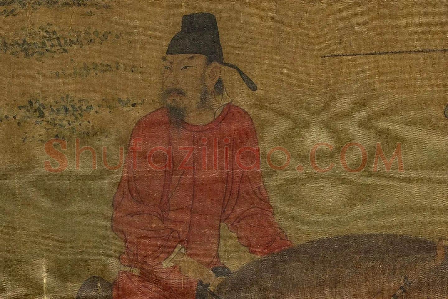 赵喦《八达春游图》高清大图局部 (3)