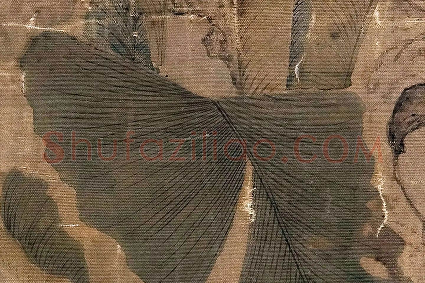仇英工笔画《仕女图》高清大图局部 (6)