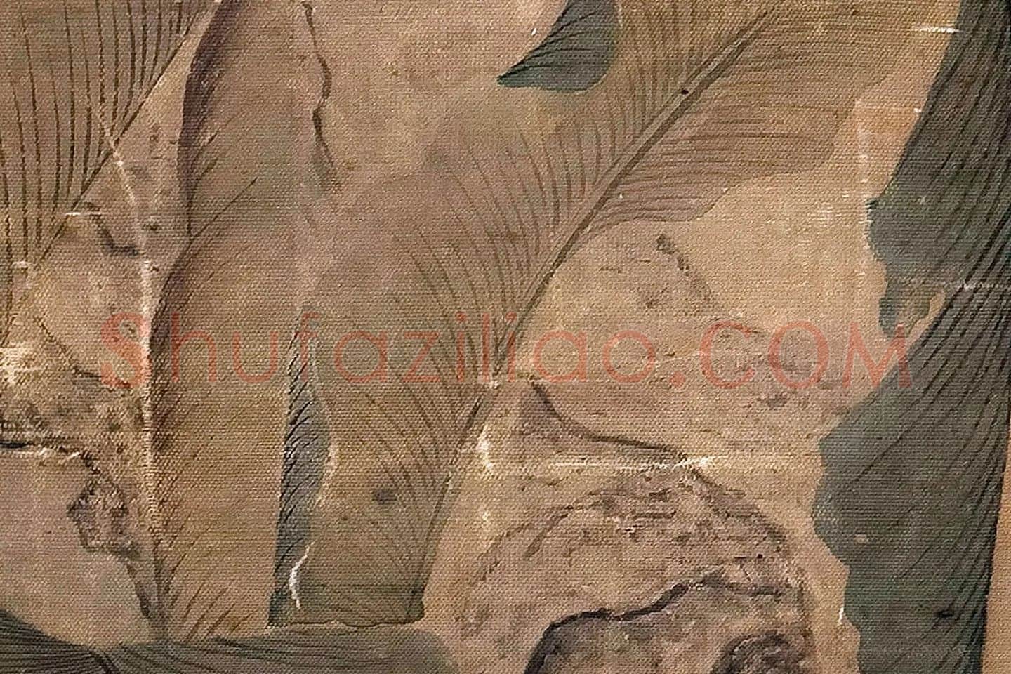 仇英工笔画《仕女图》高清大图局部 (7)