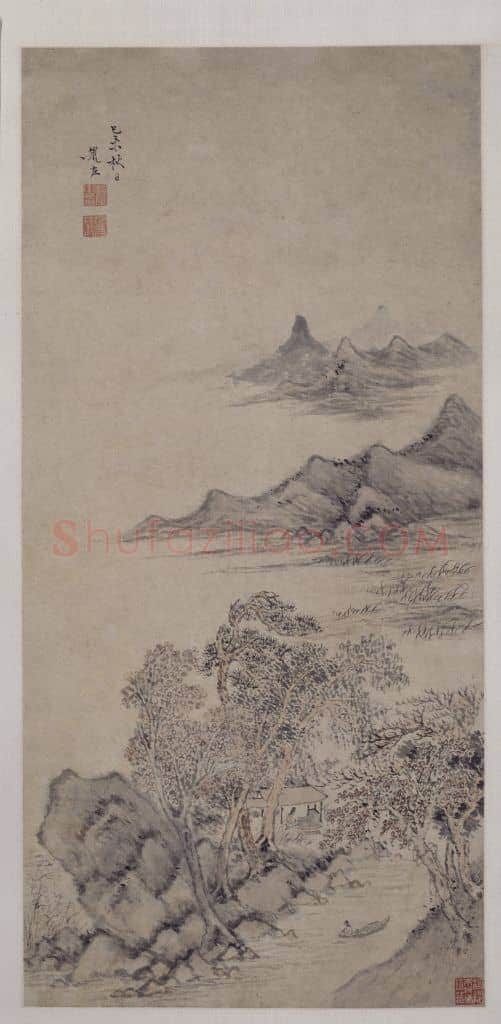 赵左山水图轴（秋林图） | 故宫绘画藏品
