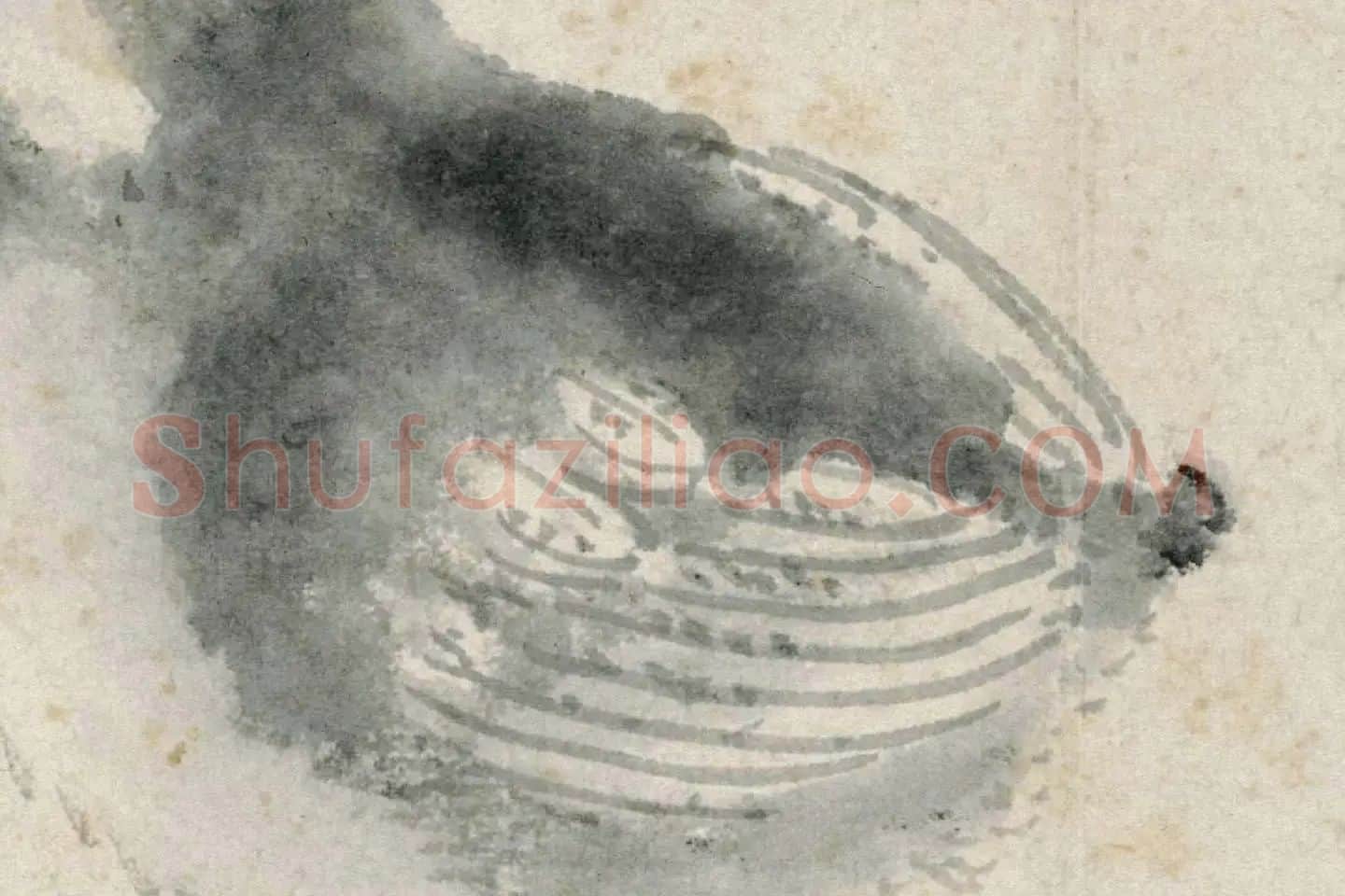 沈周水墨画《雏鸡图》 (3)