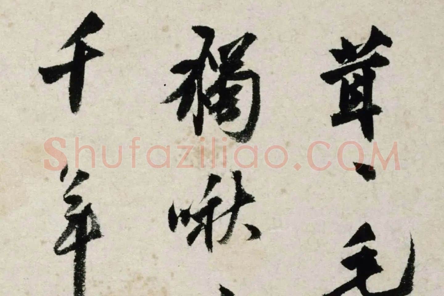 沈周水墨画《雏鸡图》 (4)