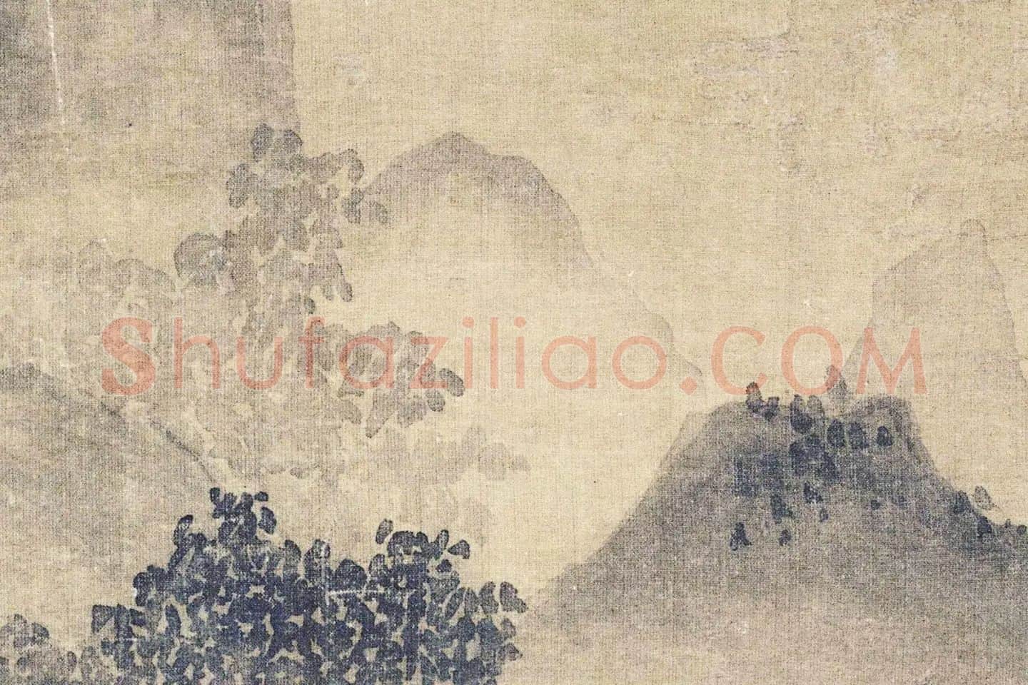 吴镇山水画《渔父图》局部 (7)