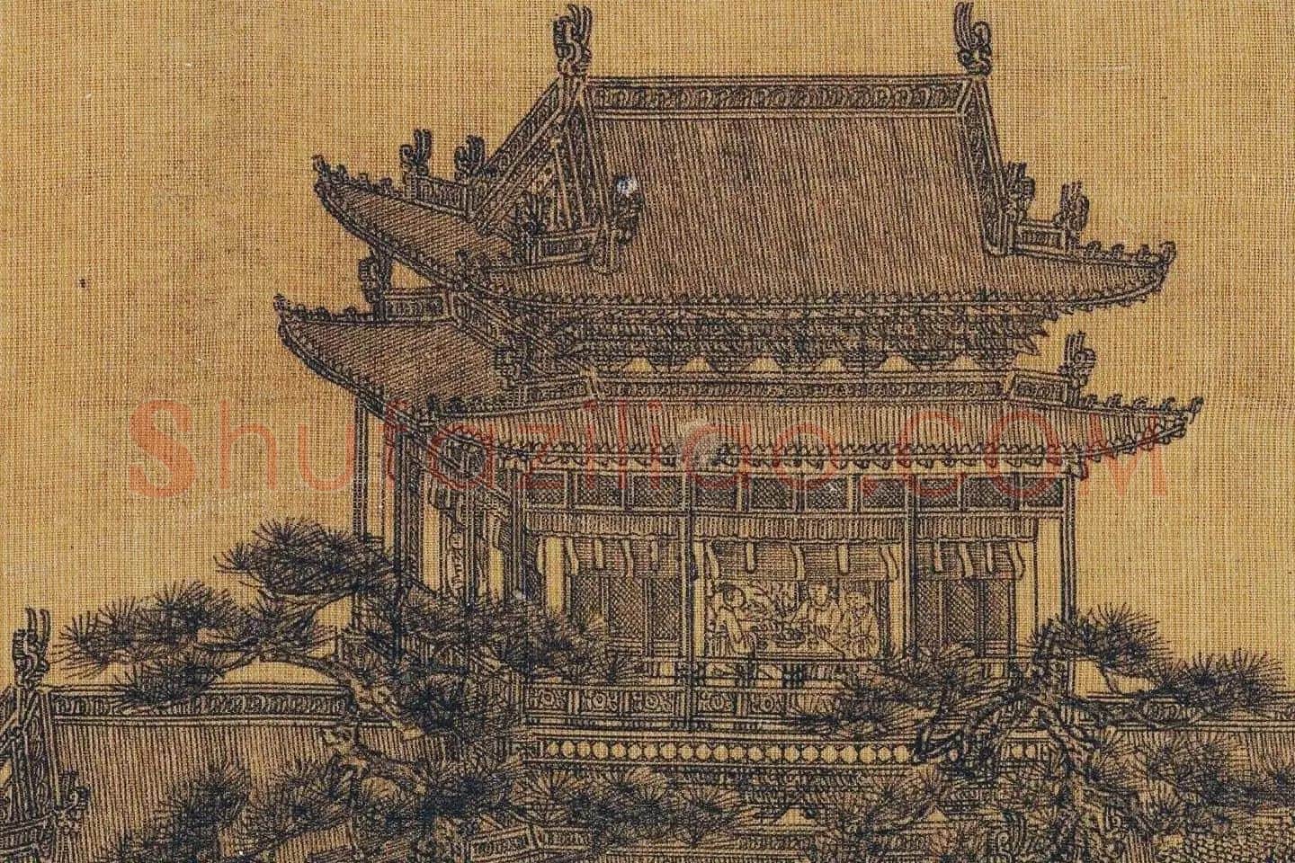 夏永界画《黄楼赋图》局部 (1)