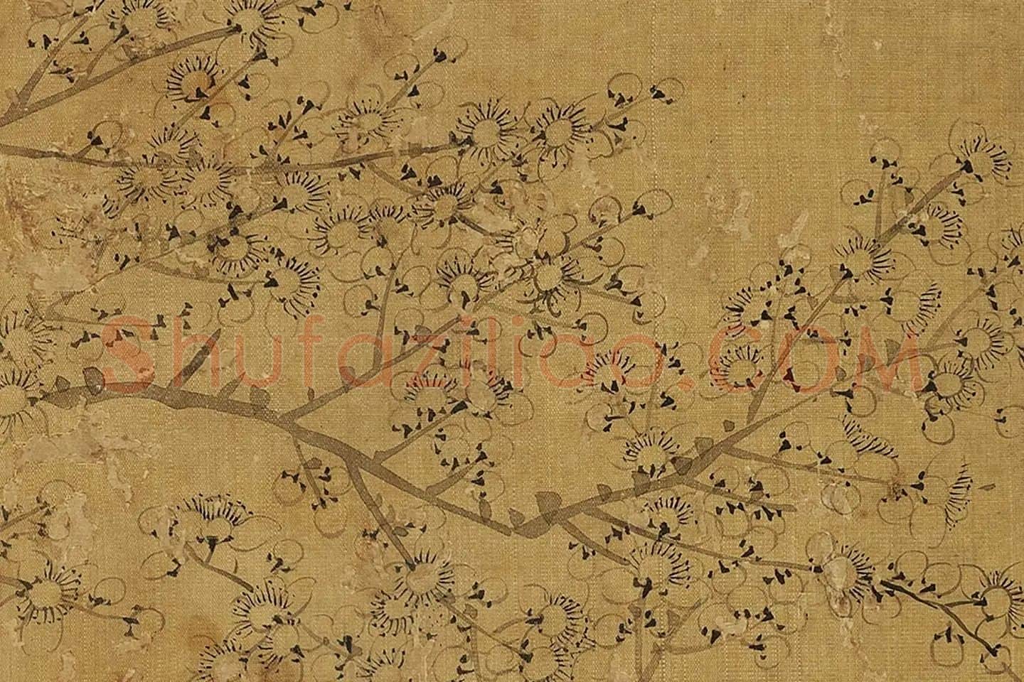 钱杜《写梅图》局部 (2)