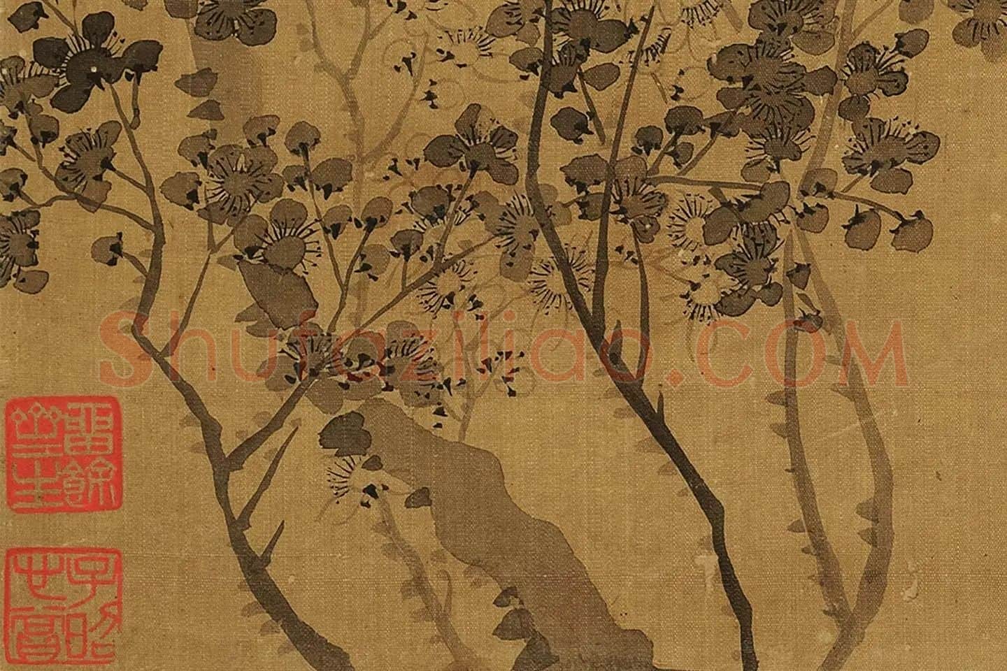 钱杜《万香春霁图》局部 (4)