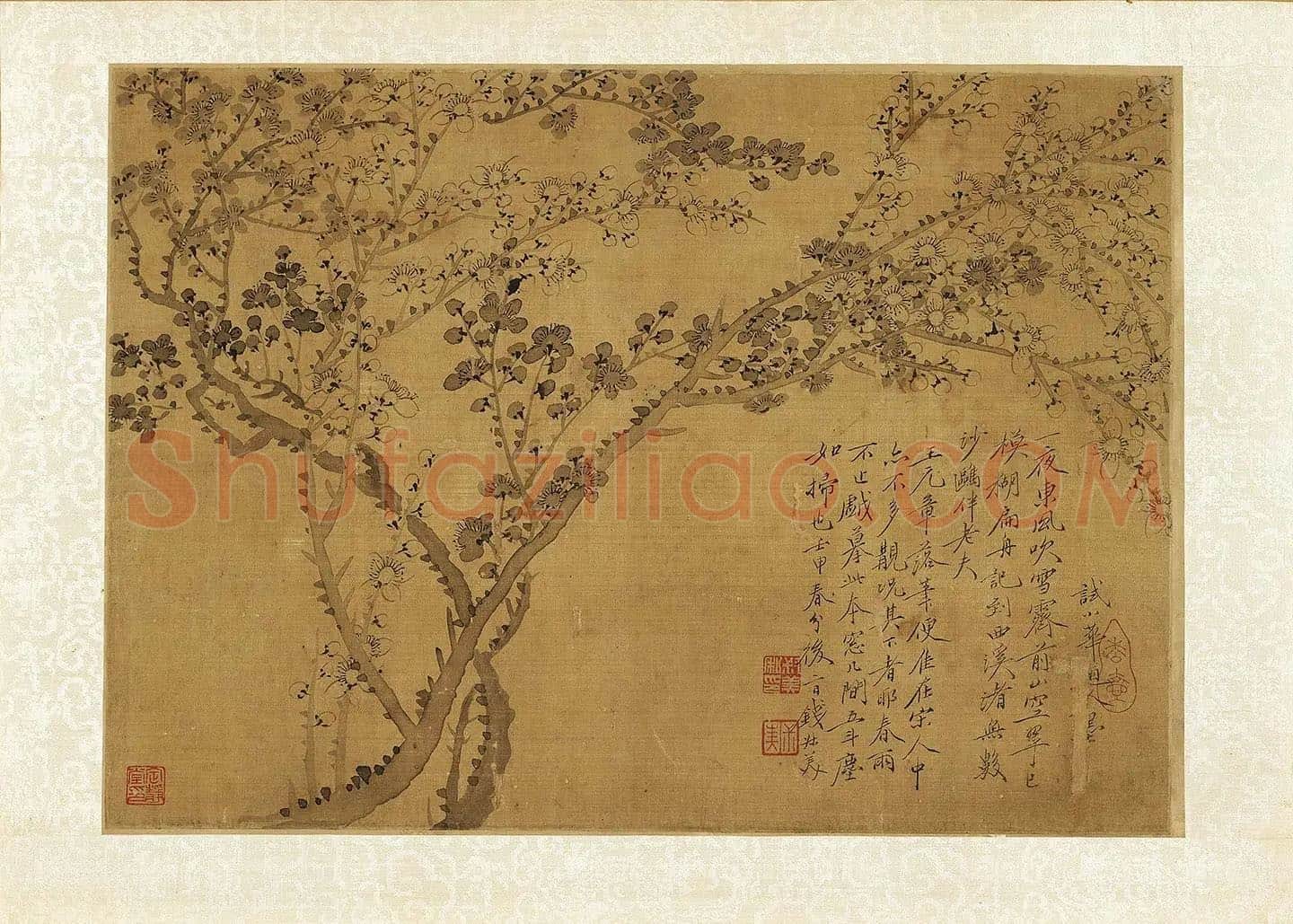 钱杜墨梅《仿王冕法》页