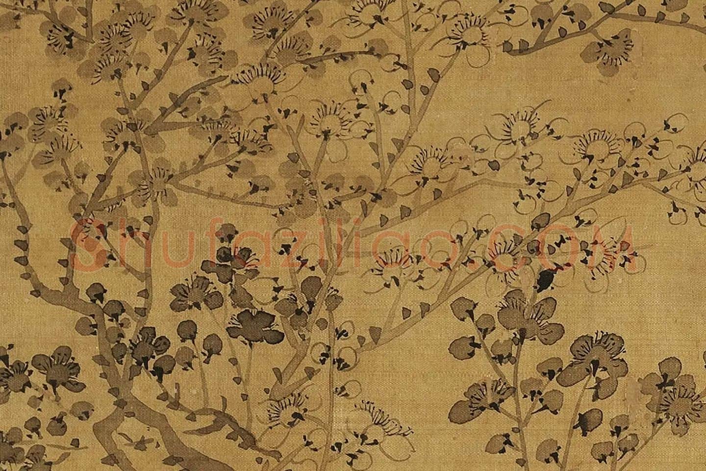钱杜墨梅《仿王冕法》局部 (1)