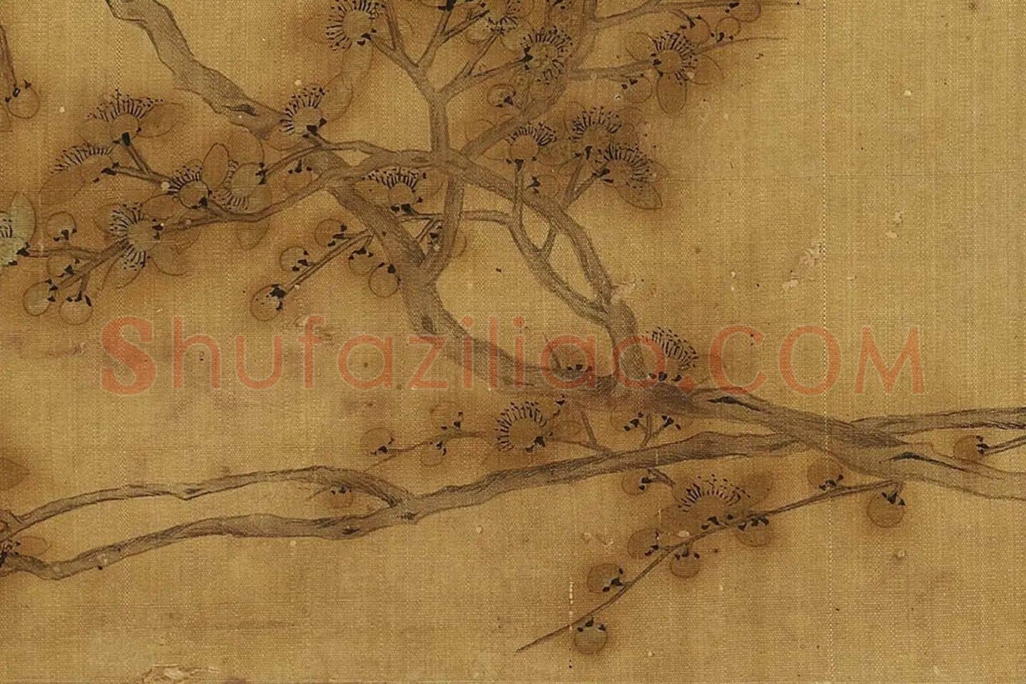 钱杜《梅花写生图》局部 (2)