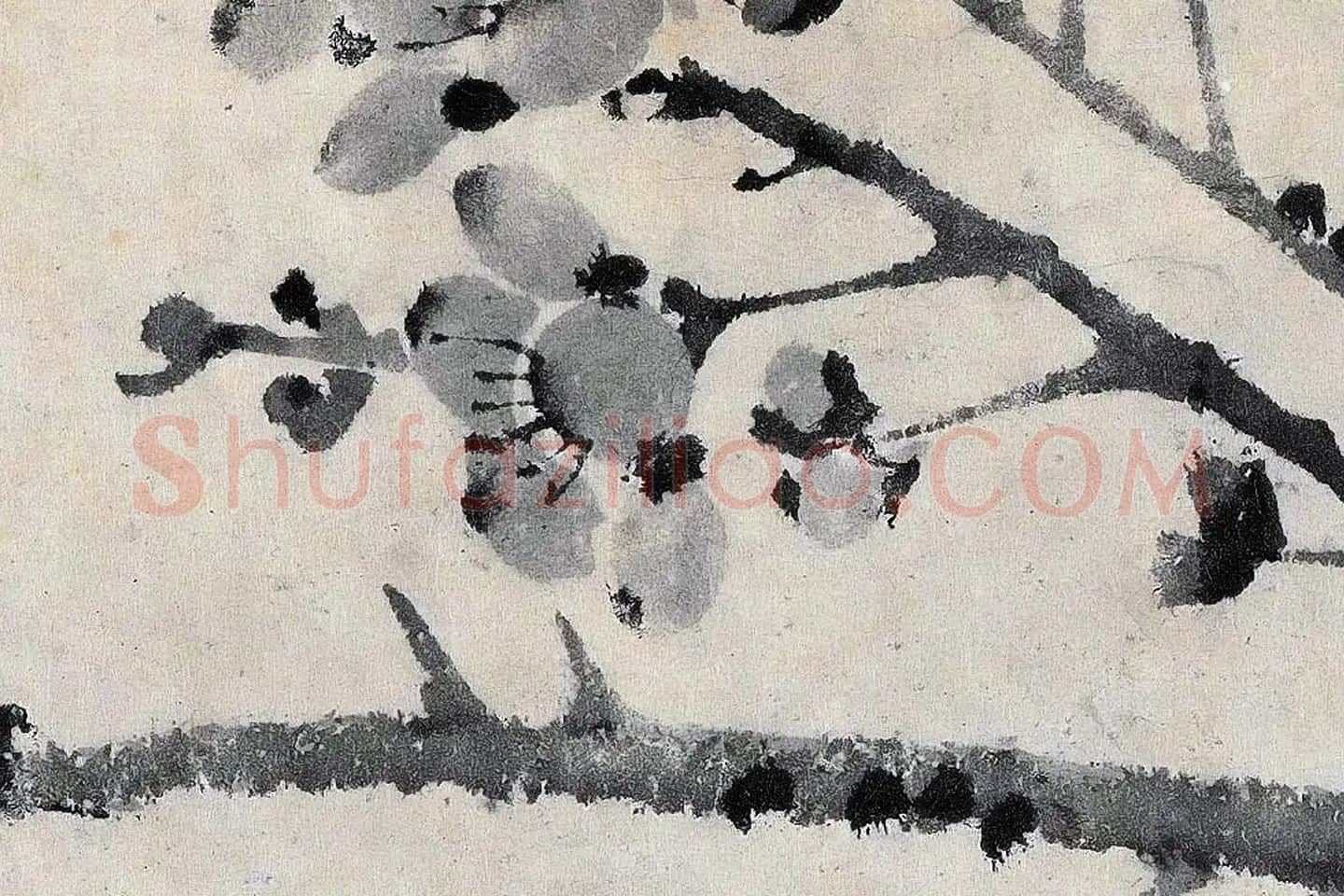 王冕《墨梅图》高清局部 (3)