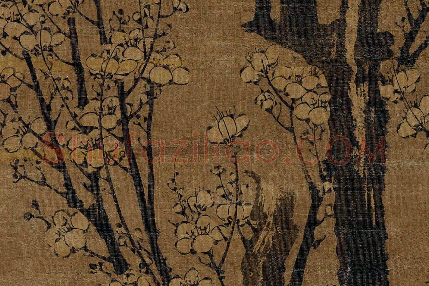王冕墨梅《画南枝春早图》局部 (6)