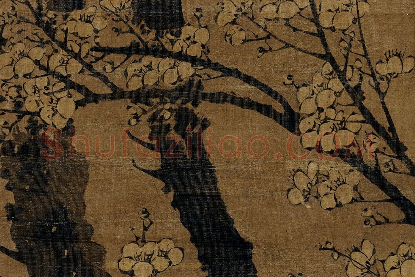 王冕墨梅《画南枝春早图》局部 (7)