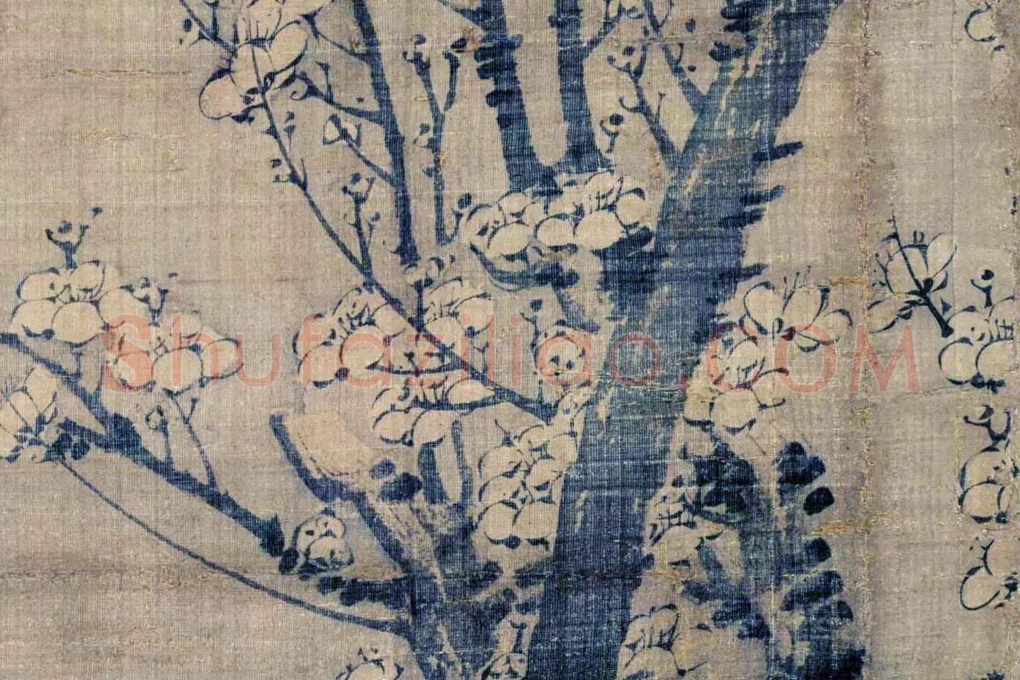 王冕《月下梅花图》局部 (5)