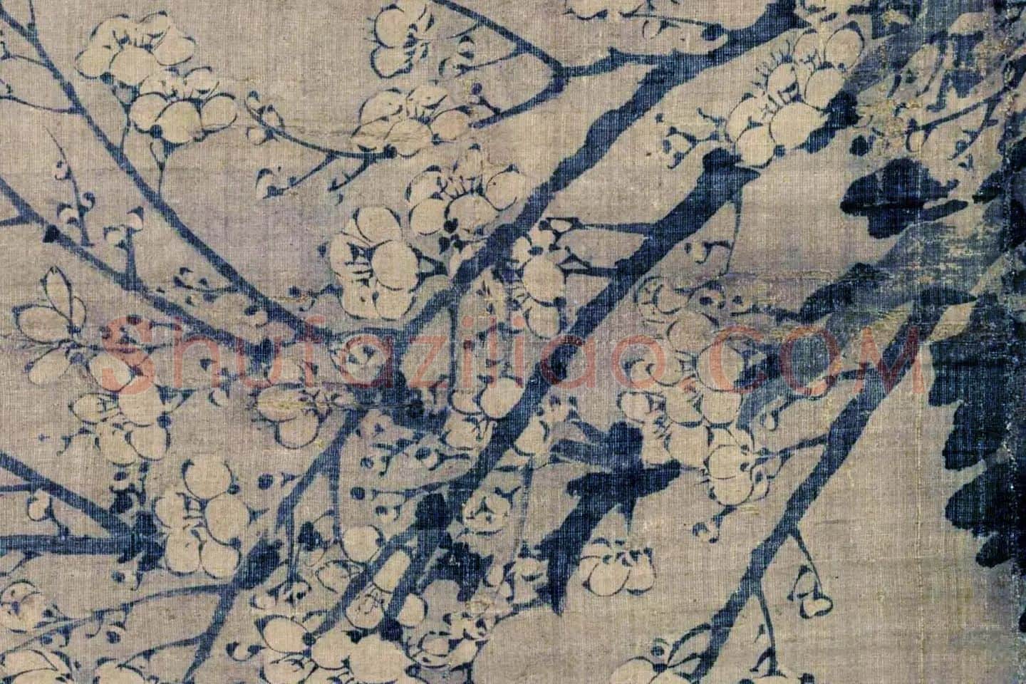 王冕《月下梅花图》局部 (7)