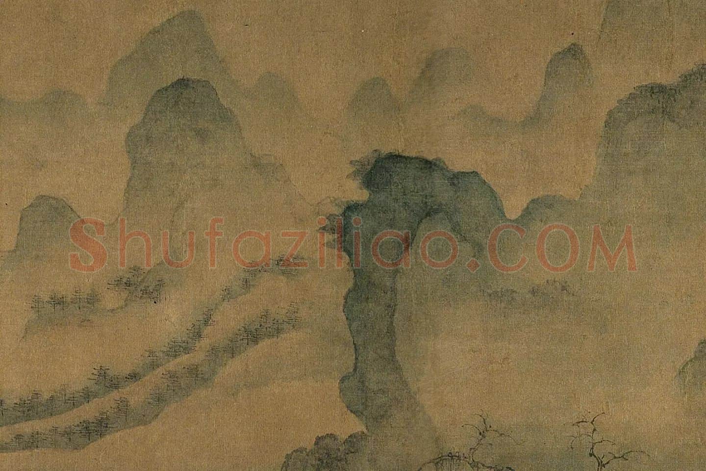 传王诜《烟江叠嶂图》局部 (2)