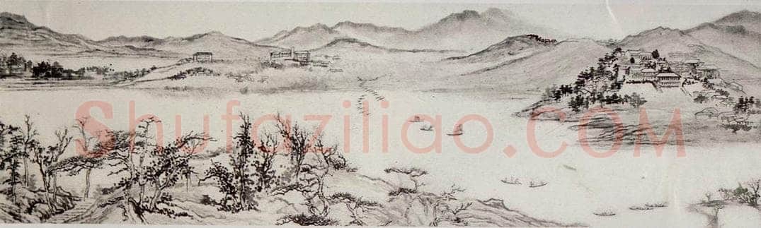1954年 刘海粟 太湖胜概图卷 书画作品