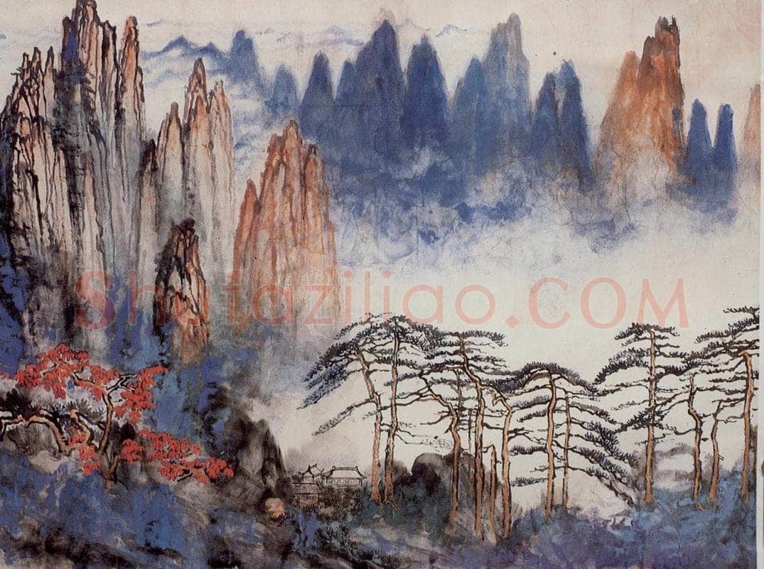 1983年 刘海粟 曙光普照神州 书画作品