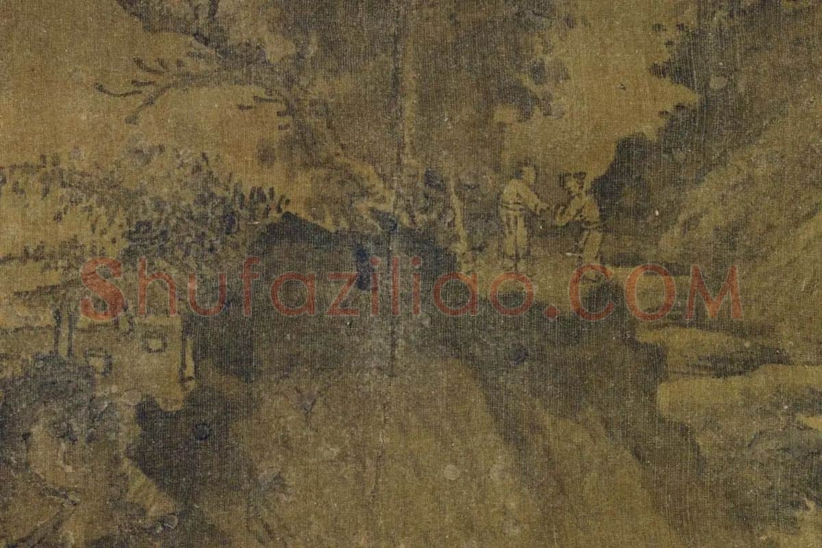 巨然《山亭问道图》局部 (1)