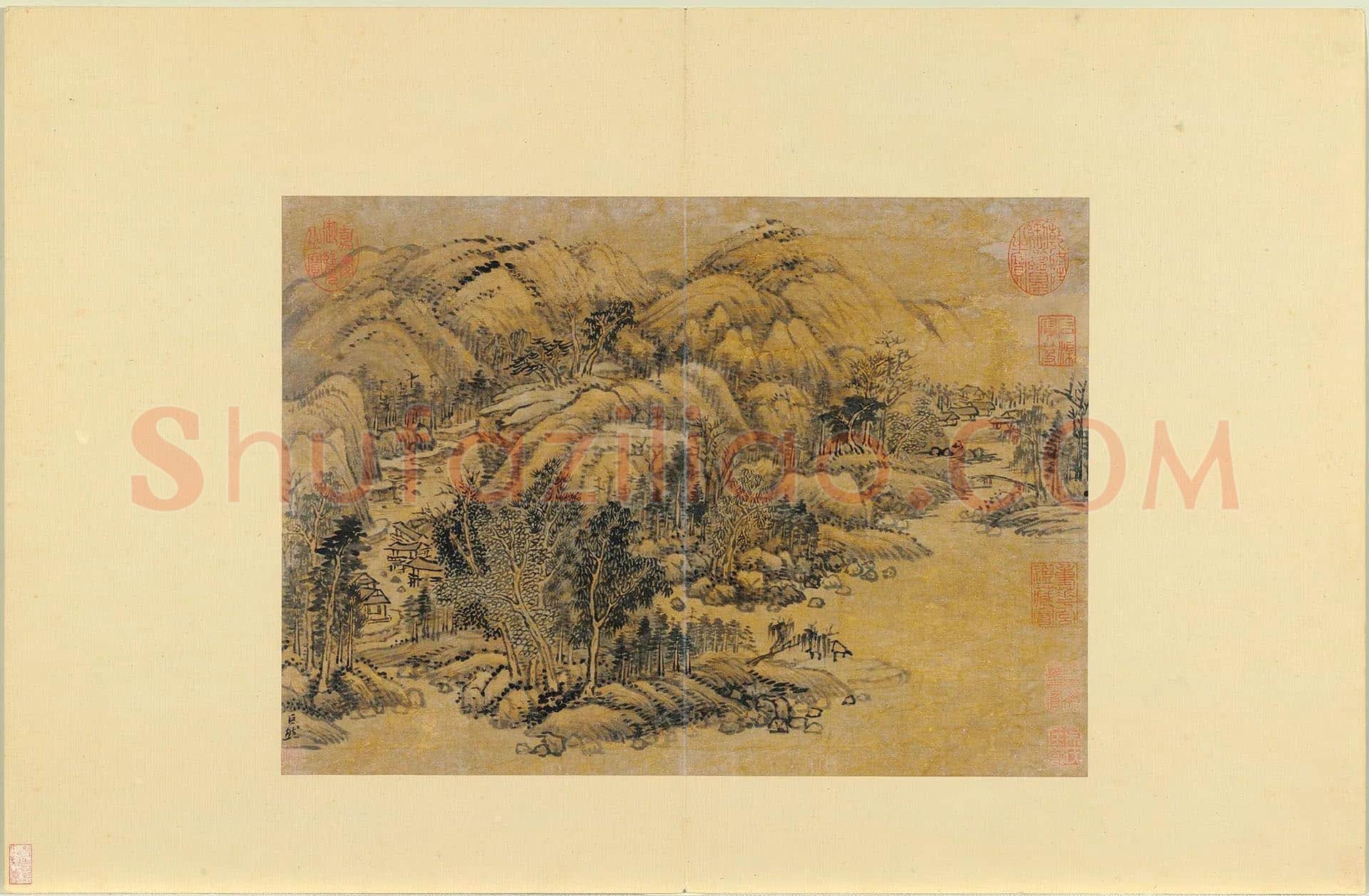 巨然山水页