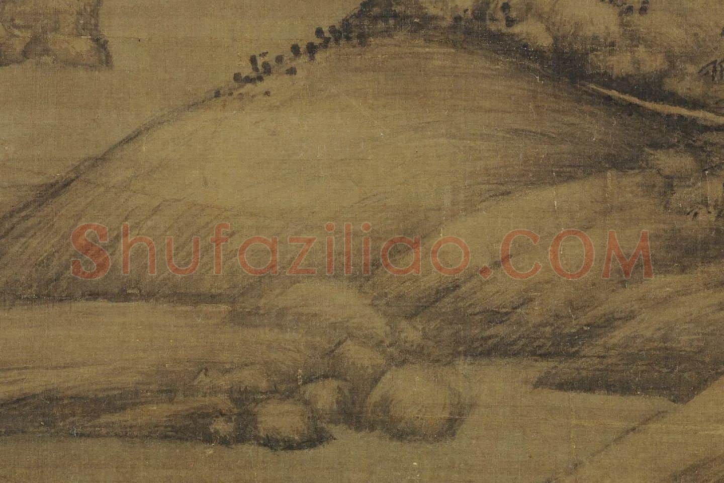 巨然山水画《萧翼赚兰亭图》局部 (7)