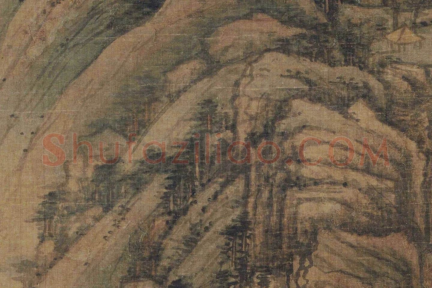 黄公望山水画《天池石壁图》局部 (9)