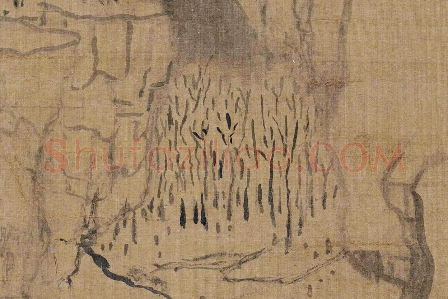 黄公望雪景山水《九峰雪霁图》局部 (7)