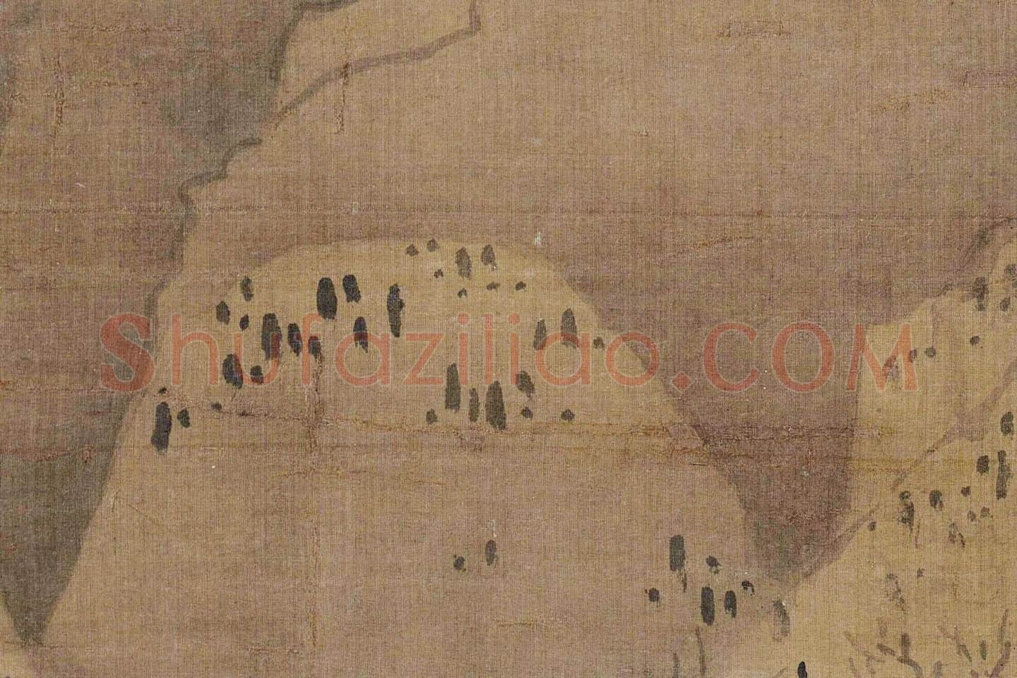 黄公望雪景山水《九峰雪霁图》局部 (9)