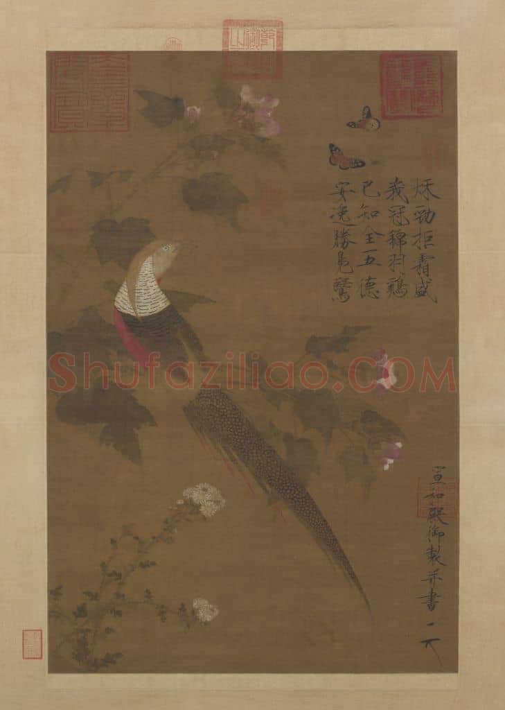 赵佶芙蓉锦鸡图轴 | 故宫绘画藏品