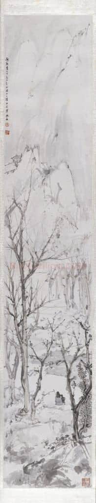 傅抱石雪景山水人物图轴 | 故宫绘画藏品