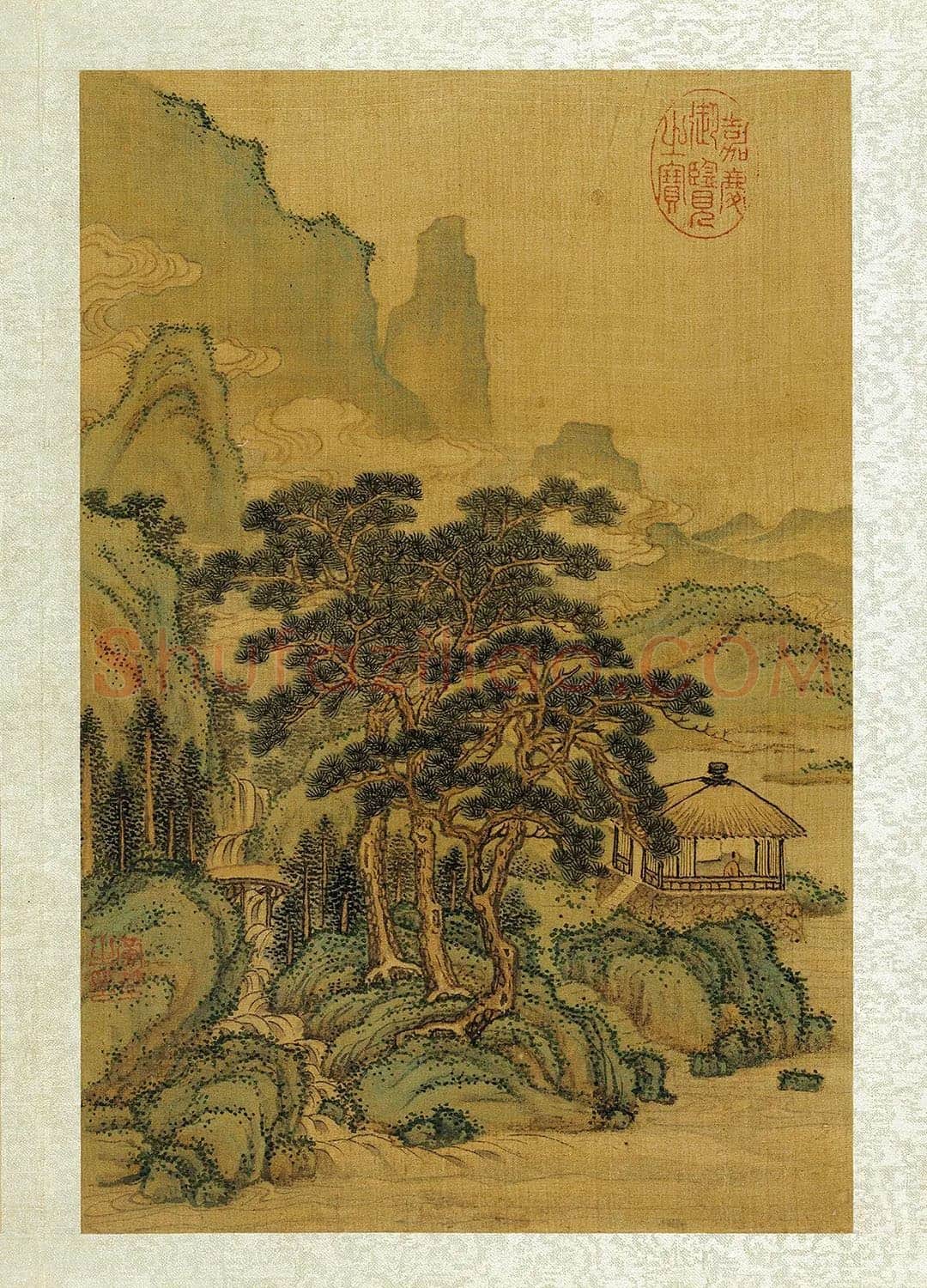 五代黄筌山水页