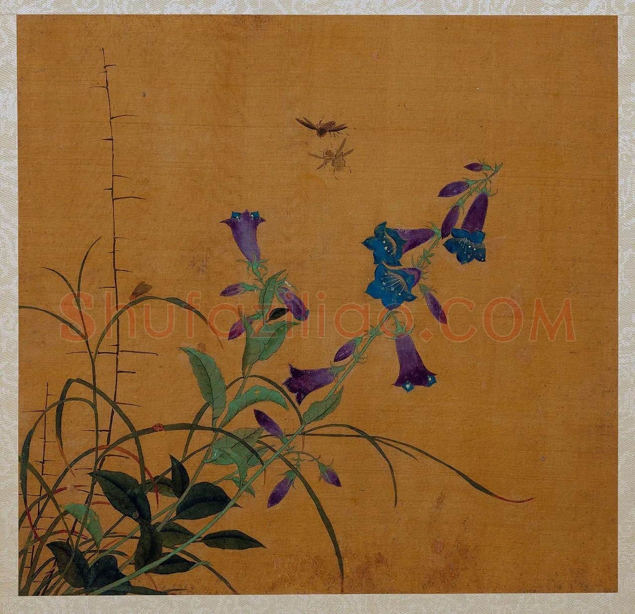 黄筌工笔画《瓢虫蜜蜂》