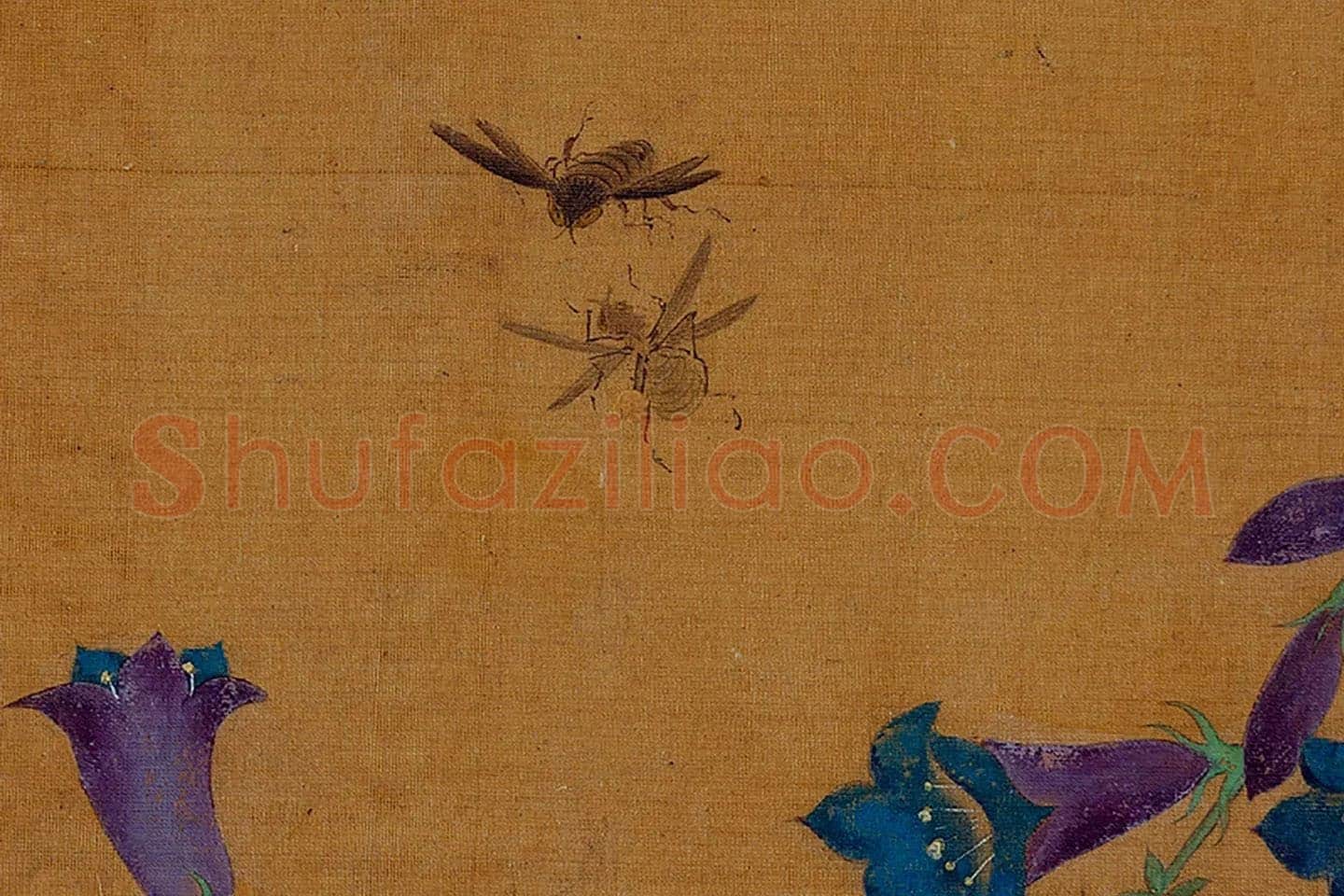 黄筌工笔画《瓢虫蜜蜂》局部 (1)